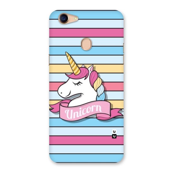 Unicorn Stripes Back Case for Oppo F5 Youth